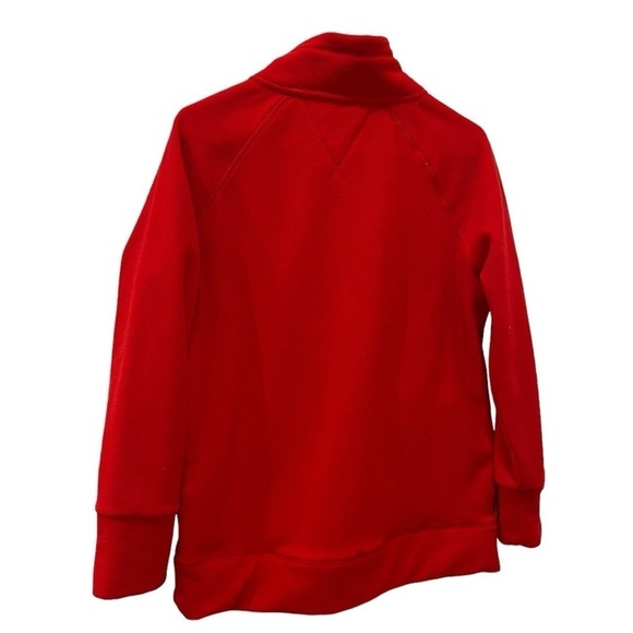 Tommy Hilfiget Red Fleece Zipper Down Jacket.Size L - Picture 6 of 15